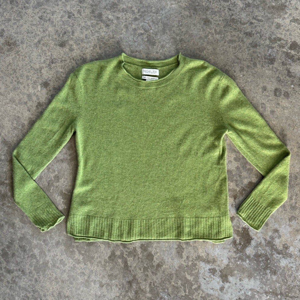 Rachel Zoe 100% Cashmere Sweater - Lime Green